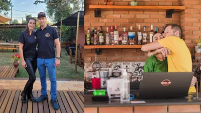 Casal compartilha o amor nos negócios