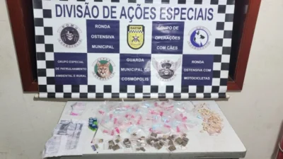 ROMU prende indivíduo em saída temporária com grande quantidade de drogas