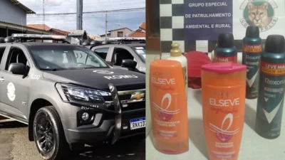 Produtos furtados de drogaria são recuperados pela ROMU