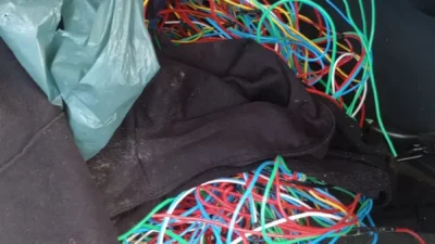 Homem é preso em flagrante acusado de furto de fios elétricos