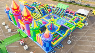 Parque Dom Pedro recebe, pelo 2º ano seguido, o maior castelo de infláveis da América Latina