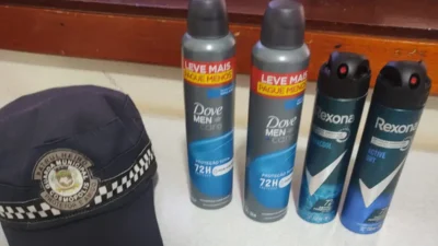 Indivíduo é preso após furtar 4 frascos de desodorante no Centro