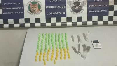 Guarda Municipal de Cosmópolis apreende entorpecentes durante patrulhamento