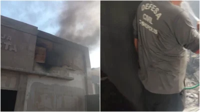 Defesa Civil foi a primeira a chegar à Igreja Batista para combater incêndio