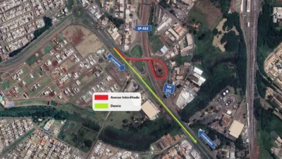Trevo do Laranjão, em Paulínia, terá interdição neste sábado (3) para obras das marginais da Prof. Zeferino Vaz (SP-332)