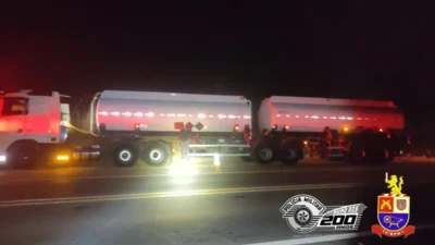 Caminhão roubado com 45 mil litros de diesel é recuperado pela PM em Cosmópolis