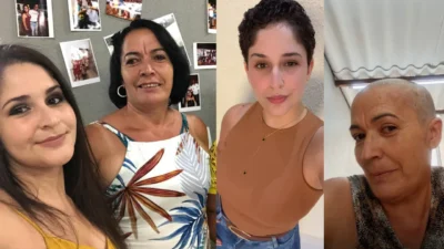 Sobrinha corta cabelo em solidariedade à tia que apresenta diagnóstico de câncer