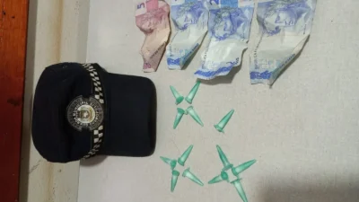 Guarda Municipal localiza microtubos de cocaína e dinheiro escondidos em pote
