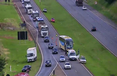 Ciclista morre atropelado por ônibus na Rodovia Professor Zeferino Vaz (SP-332) em Paulínia