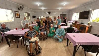 Ação de Saúde Bucal no Lar dos Idosos Irmã Rosália promove prevenção e cuidado especializado