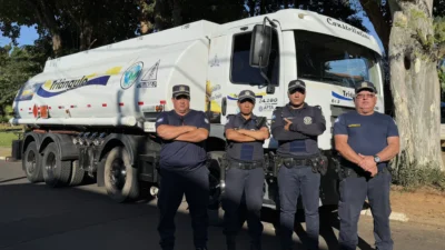 Caminhão roubado é recuperado pela Guarda Municipal de Cosmópolis na rodovia 133