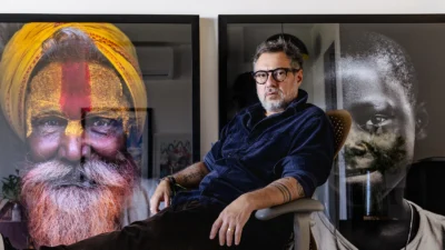 Andrei Polessi lança o livro “Rascunho: Paisagens humanas”, na Livraria Candeeiro, em Campinas (SP), reunindo histórias e imagens de suas viagens pelo mundo