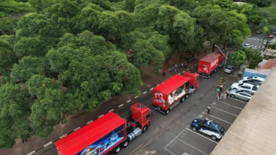 Caravana de Natal da Coca-Cola decepciona a população de Cosmópolis