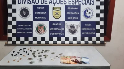 Guarda Municipal apreende dois homens por tráfico de drogas