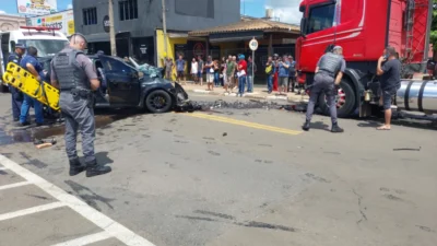 Mecânico colide com caminhão na Avenida da Saudade e nao resiste após socorro