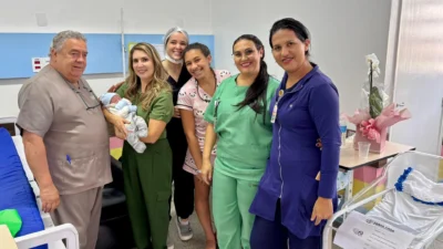 Ravi é o primeiro bebê de 2025 na Santa Casa de Cosmópolis