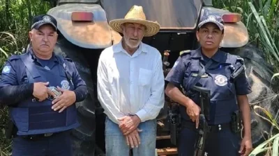 Trator roubado é localizado pela Guarda Municipal em canavial