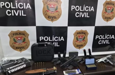 Armas e munições são apreendidas pela Polícia Civil em casa de piloto de avião em Campinas