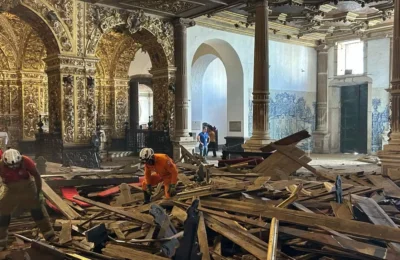 Tragédia no Centro Histórico de Salvador: Desabamento da ‘Igreja de Ouro’ deixa um morto e seis feridos