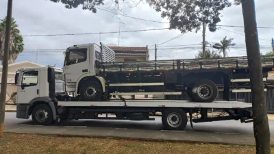 Guarda Municipal encontra caminhão furtado após rastreamento