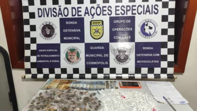Suspeito de tráfico de drogas é preso após tentar fugir e ficar preso em cerca de arame farpado