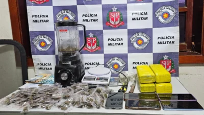 Trio é preso por tráfico e associação criminosa em residência