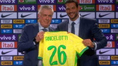 Carlo Ancelotti é apresentado como técnico da Seleção Brasileira e anuncia primeira convocação