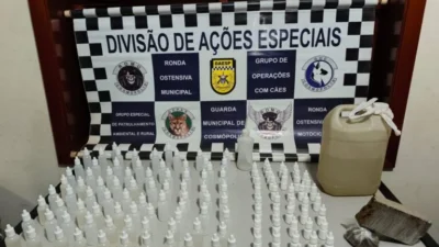 Guarda Municipal apreende grande quantidade de drogas abandonadas no Parque Ester