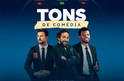 Stand‑up “Tons de Comédia” chega a Campinas com Hugo Sousa, Gilmário Vemba e Murilo Couto