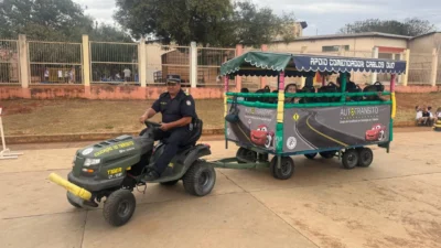 Guarda Municipal orienta crianças sobre trânsito nas escolas