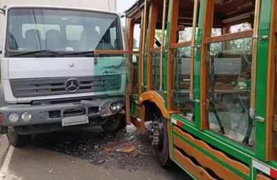 Motorista de bondinho turístico morre atropelado pelo próprio veículo em Holambra