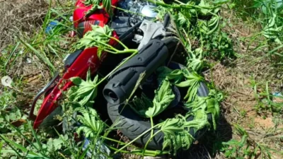 GCM de Cosmópolis localiza motocicleta furtada em terreno no bairro Bela Vista