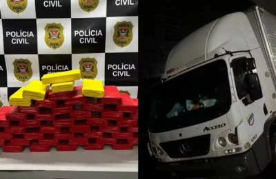 Polícia Civil de Americana apreende 55 tijolos de cocaína escondidos em caminhão