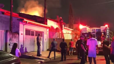 Incêndio atinge residência no bairro Eldorado e mobiliza equipes de emergência