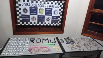 Guarda Municipal localiza drogas após suspeito fugir da viatura