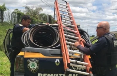 GCM prende três suspeitos por furto de cabos de cobre no Centro de Paulínia