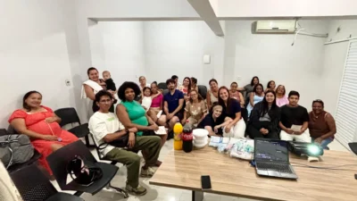 Gestantes recebem orientação sobre parto em encontro do Gestar Bem
