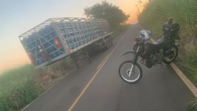 Guarda Municipal localiza carreta com carga de gás roubada em Cosmópolis
