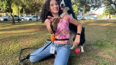 Menina autista evolui com ajuda de cadela em Cosmópolis
