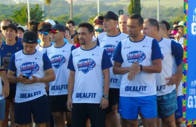 Treinão 2026 reúne 350 participantes em corrida e caminhada no Paço Municipal de Paulínia