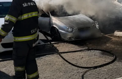 Briga em bar termina com carro incendiado e homem preso em flagrante