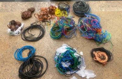 GCM recupera quase 43 kg de fios de cobre e prende dois suspeitos em Paulínia
