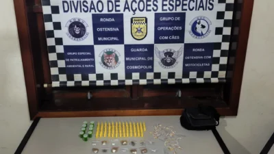 Pochete com 148 porções de drogas é apreendida no bairro Parque Ester