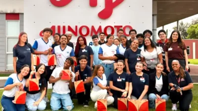 Alunos da escola Célio Rodrigues Alves conhecem processo de produção do Sazon em visita técnica