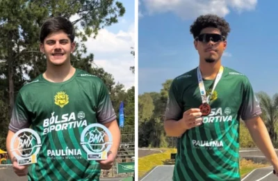 Atletas de Paulínia se destacam em competições de BMX em Poços de Caldas