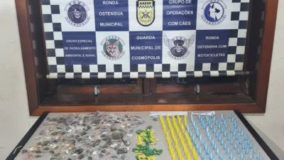 Guarda Municipal apreende 412 porções de drogas na Rua Valter Dester
