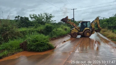 Estrada São Bento tem tráfego liberado após bloqueio causado pelas chuvas
